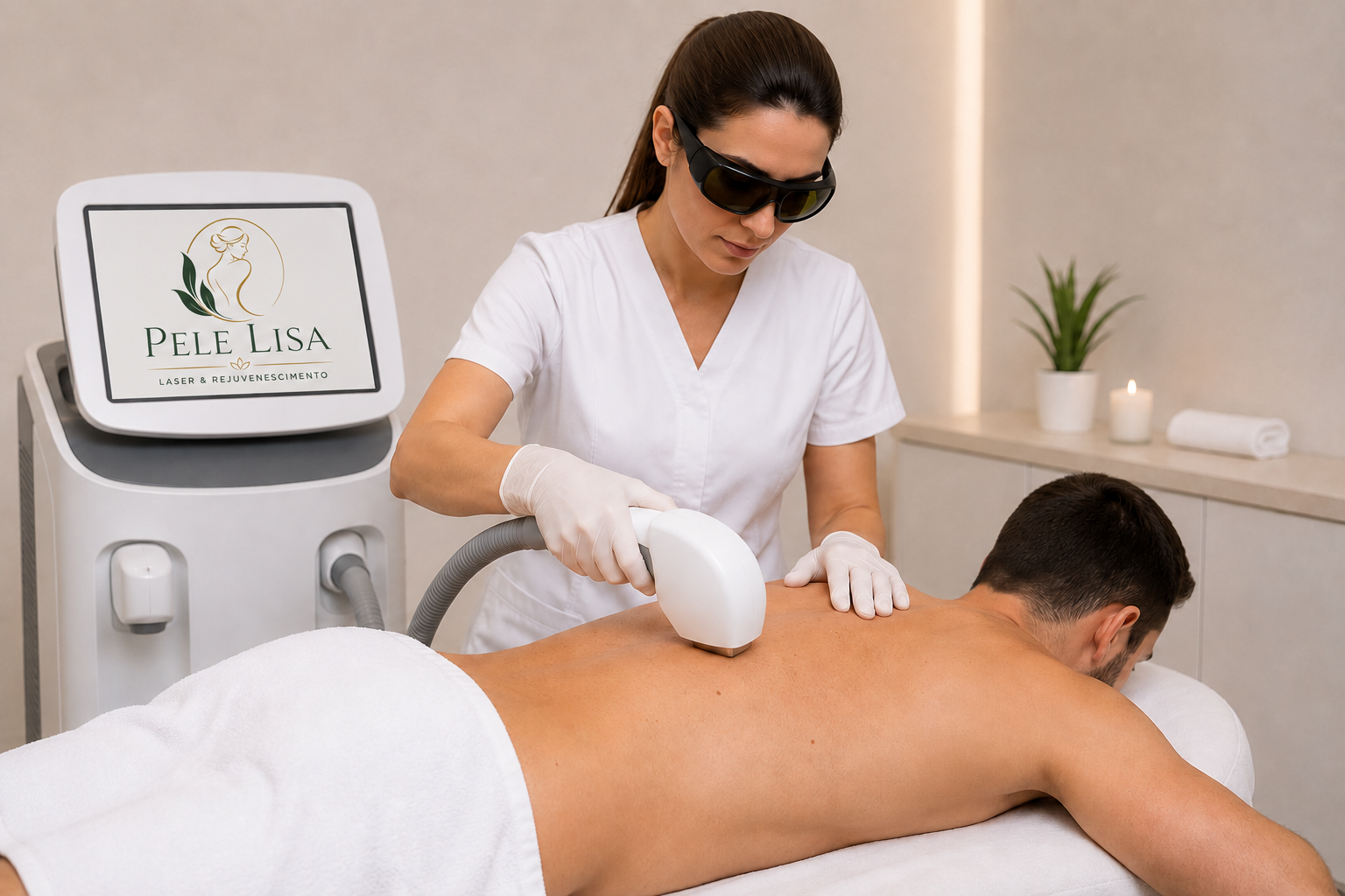 Depilação a laser SHR — Costas