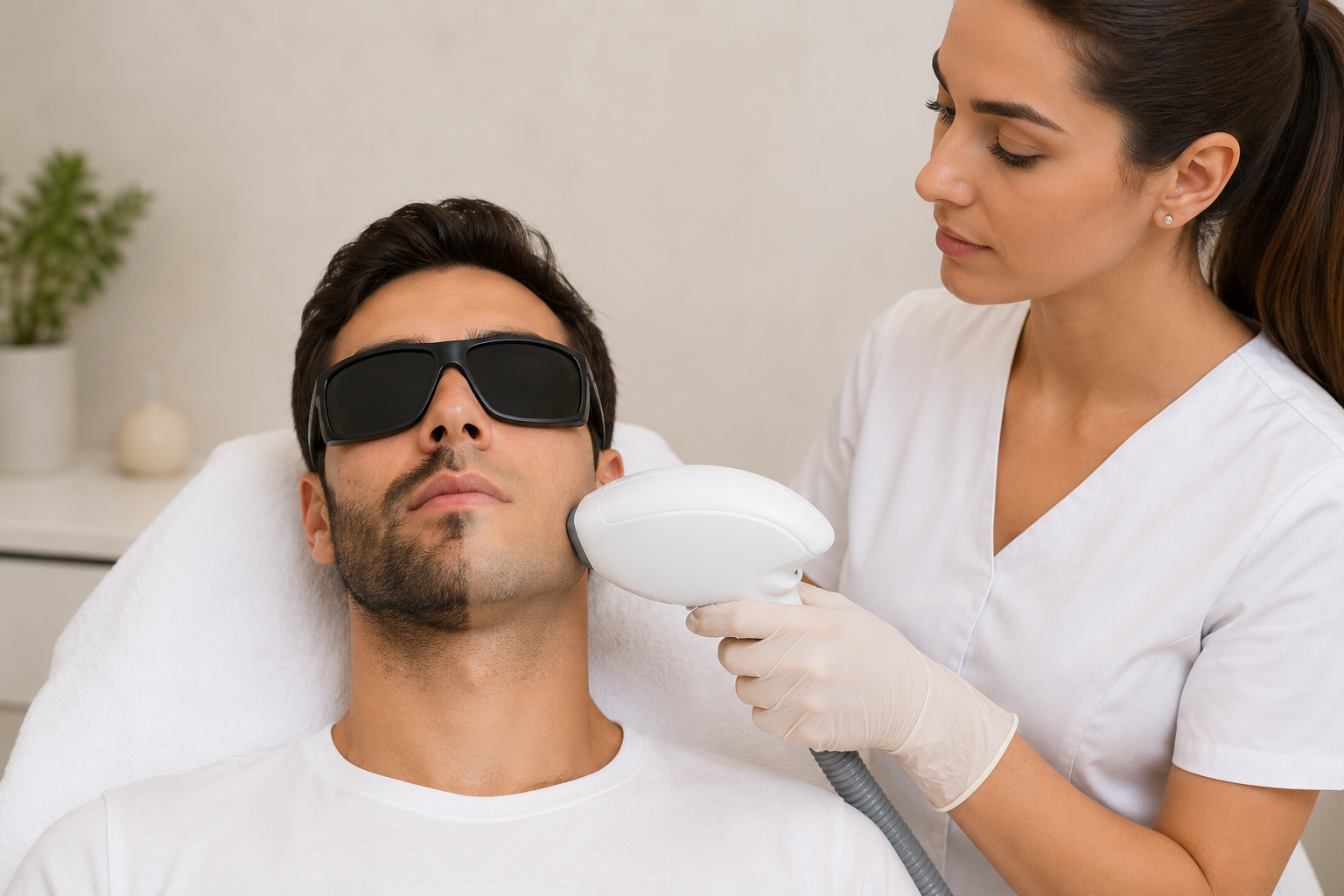 Depilação a laser SHR — Queixo / Barba